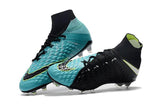 Nike Hypervenom Phantom III DF FG Soccer Cleats Black Turquoise Blue - soccerstory