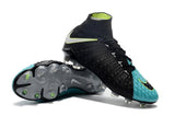 Nike Hypervenom Phantom III DF FG Soccer Cleats Black Turquoise Blue - soccerstory