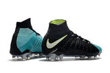 Nike Hypervenom Phantom III DF FG Soccer Cleats Black Turquoise Blue - soccerstory