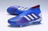 Adidas Predator 19.1 FG Blue Red Without Laces - soccerstory