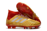 Adidas Predator 18.1 FG Soccer Cleats Golden Core White Red - soccerstory