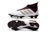 Adidas Predator 18+ FG Soccer Cleats White Gold Wine Red - soccerstory