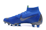 NIKE Mercurial Superfly VI 360 Elite FG Blue W Silver Nike - soccerstory
