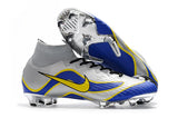NIKE Mercurial Superfly VI 360 Elite FG Silver Blue Yellow Lining - soccerstory