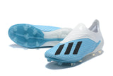 Adidas X 18+ FG White SkyBlue - soccerstory