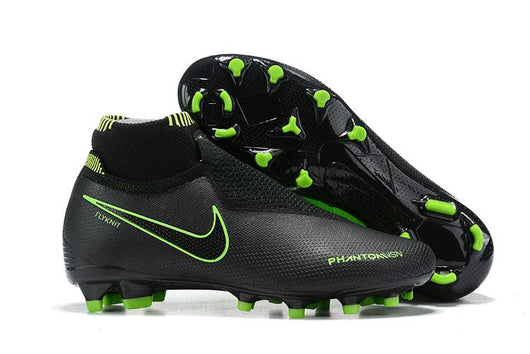 Nike Phantom Vision Elite DF FG Black Green Lining - soccerstory