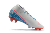 NIKE Mercurial Superfly VII 360 Elite FG White SkyBlue - soccerstory