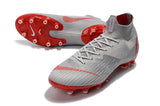 NIKE Mercurial Superfly VI 360 Elite AG High Cut Silver Red - soccerstory