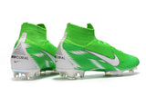 NIKE Mercurial Superfly VI 360 Elite FG Green White High Cut - soccerstory