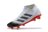 adidas Nemeziz 18.1 FG White Black Red - soccerstory