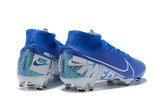 NIKE Mercurial Superfly VII 360 Elite FG White Blue - soccerstory