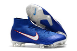 NIKE Mercurial Superfly VI 360 Elite FG Blue White Orange Lining - soccerstory