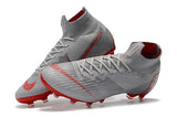 NIKE Mercurial Superfly VI 360 Elite AG High Cut Silver Red - soccerstory