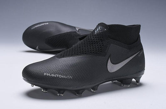 Nike Phantom Vision Elite DF FG Black Grey - soccerstory