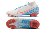 NIKE Mercurial Superfly VII 360 Elite FG White SkyBlue - soccerstory