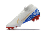 NIKE Mercurial Superfly VII 360 Elite FG Blue Red - soccerstory