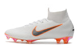 NIKE Mercurial Superfly VI 360 Elite FG White Orange - soccerstory