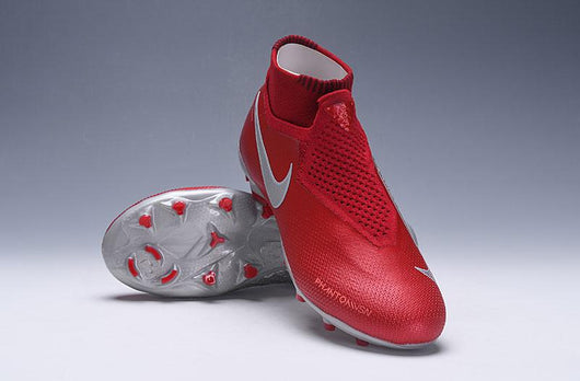 Nike Phantom Vision Elite DF FG Red Silver - soccerstory