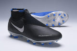 Nike Phantom Vision Elite DF FG Black Silver Blue - soccerstory