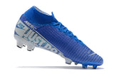 NIKE Mercurial Superfly VII 360 Elite FG White Blue - soccerstory