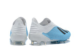 Adidas X 18+ FG White SkyBlue - soccerstory