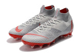 NIKE Mercurial Superfly VI 360 Elite AG High Cut Silver Red - soccerstory
