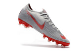 NIKE Mercurial Superfly VI 360 Elite AG High Low Silver Red - soccerstory
