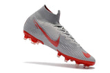 NIKE Mercurial Superfly VI 360 Elite AG High Cut Silver Red - soccerstory