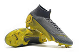 NIKE Mercurial Superfly VI 360 Elite FG Yellow Stripe Grey - soccerstory