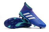 Adidas Predator 18+ FG Soccer Cleats Royal Blue Purple White - soccerstory