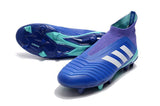 Adidas Predator 18+ FG Soccer Cleats Royal Blue Purple White - soccerstory