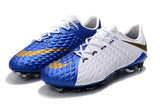 NIke Hypervenom Phantom III DF FG White Blue - soccerstory