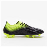 Adidas Copa 19.1 FG Black Yellow Green - soccerstory