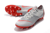 NIKE Mercurial Superfly VI 360 Elite AG High Low Silver Red - soccerstory