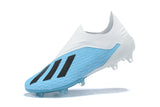 Adidas X 18+ FG White SkyBlue - soccerstory