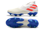 Adidas Nemeziz 19+ FG White Blue - soccerstory