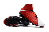 Nike Hypervenom Phantom III DF FG Soccer Cleats Red White - soccerstory
