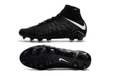 Nike Hypervenom Phantom III DF FG Soccer Cleats Blackout Black White - soccerstory