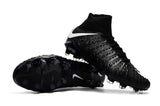 Nike Hypervenom Phantom III DF FG Soccer Cleats Blackout Black White - soccerstory