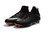 Nike Hypervenom Phantom III DF FG Soccer Cleats Black Metallic Silver - soccerstory