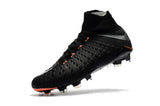 Nike Hypervenom Phantom III DF FG Soccer Cleats Black Metallic Silver - soccerstory