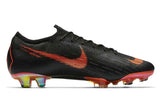 Nike Mercurial Vapor XII 360 Elite FG Soccer Cleats Black Total Orange - soccerstory