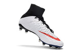 Nike Hypervenom Phantom III DF FG Soccer Cleats Black White Red - soccerstory