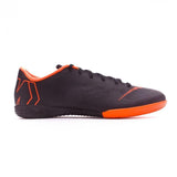 Nike Mercurial VaporX XII Academy IC Soccer Cleats Total Black Orange - soccerstory