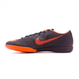 Nike Mercurial VaporX XII Academy IC Soccer Cleats Total Black Orange - soccerstory