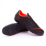 Nike Mercurial VaporX XII Academy Turf Soccer Cleats Black Orange - soccerstory