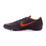 Nike Mercurial VaporX XII Academy Turf Soccer Cleats Black Orange - soccerstory