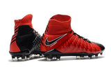 Nike Hypervenom Phantom III DF FG Soccer Cleats Fire Red Black - soccerstory