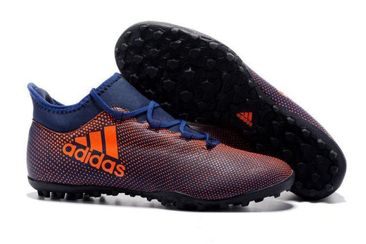 Adidas X Tango 17.3 Turf Soccer Cleats Purple Crimson Deep Blue - soccerstory