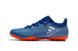Adidas X Tango 17.3 Turf Soccer Cleats Deep Royal Blue Silver Orange - soccerstory